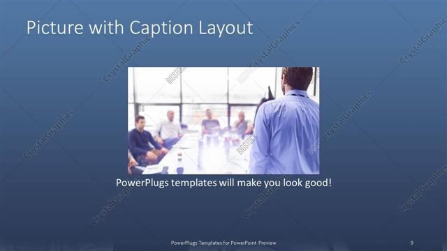 Picture with Caption presentation slide layout
