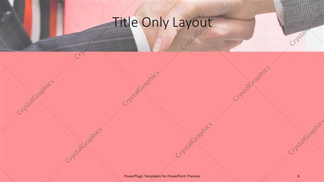 Title Only presentation slide layout