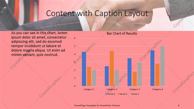 Content with Caption presentation slide layout