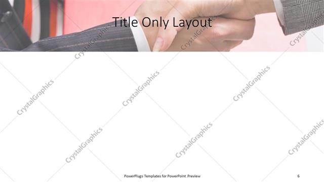 Title Only presentation slide layout