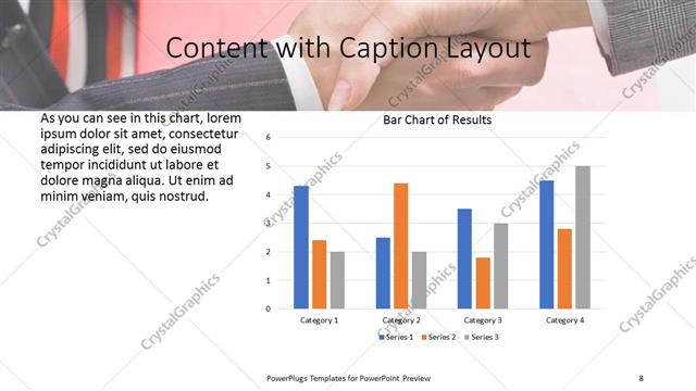 Content with Caption presentation slide layout