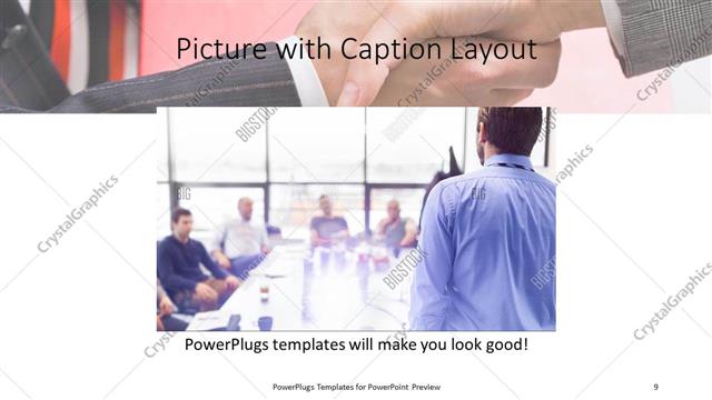 Picture with Caption presentation slide layout