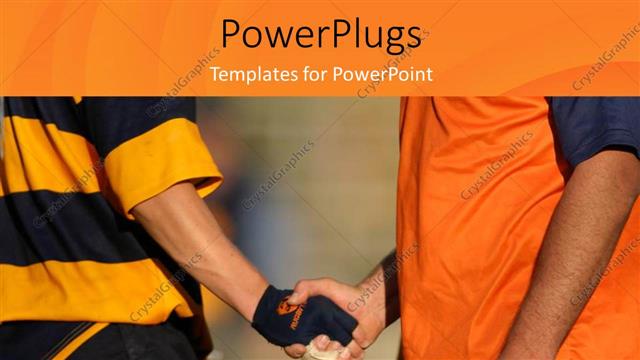  Presentation with coach - Handshake between rugby player and coach?after rmatch?