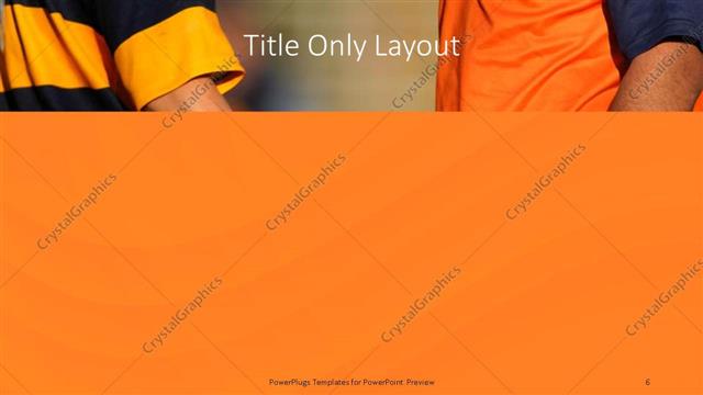 Title Only presentation slide layout