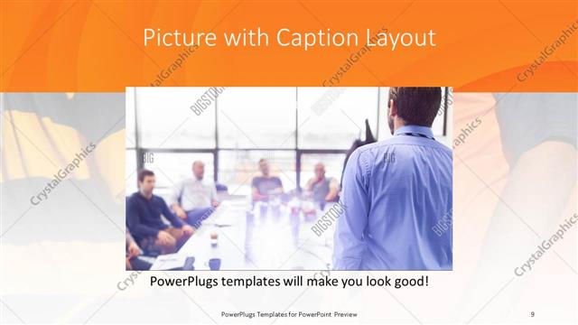 Picture with Caption presentation slide layout