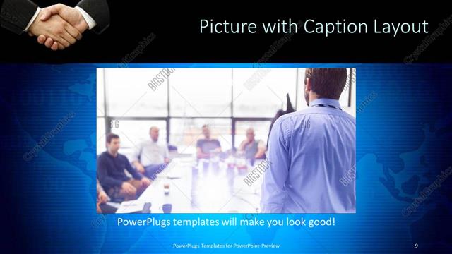 Picture with Caption presentation slide layout