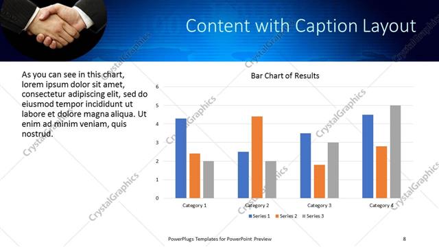 Content with Caption presentation slide layout