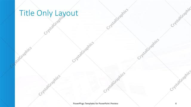 Title Only presentation slide layout