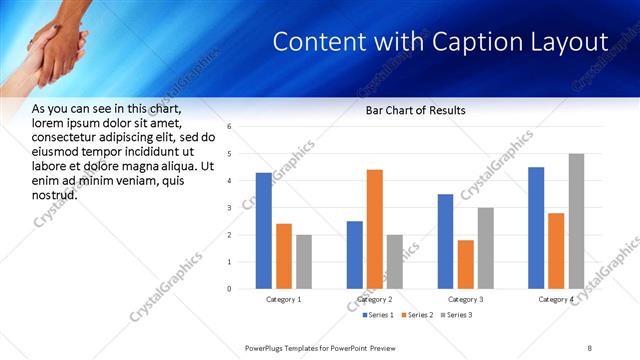 Content with Caption presentation slide layout