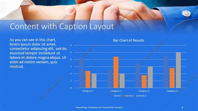 Content with Caption presentation slide layout