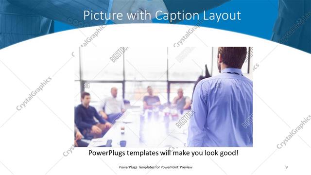 Picture with Caption presentation slide layout