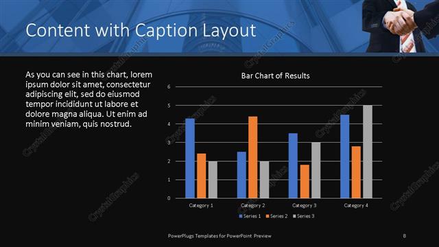 Content with Caption presentation slide layout