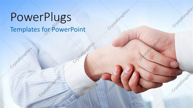 Presentation with points - A bluish background with a number of bullet points