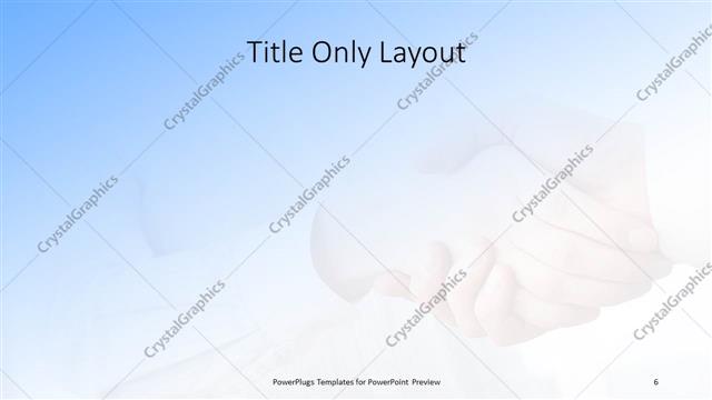 Title Only presentation slide layout