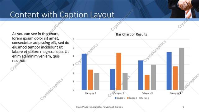 Content with Caption presentation slide layout