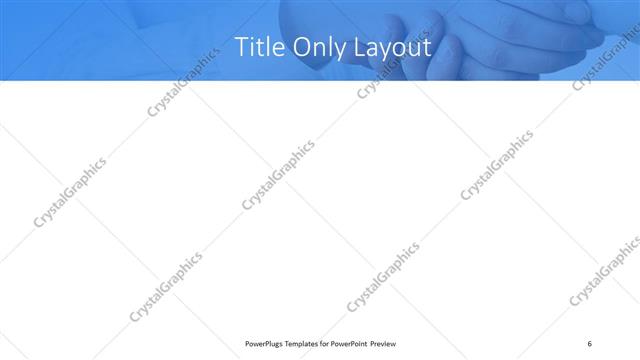 Title Only presentation slide layout