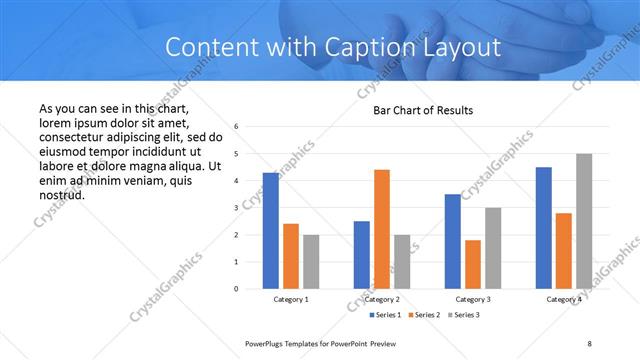 Content with Caption presentation slide layout