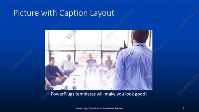 Picture with Caption presentation slide layout