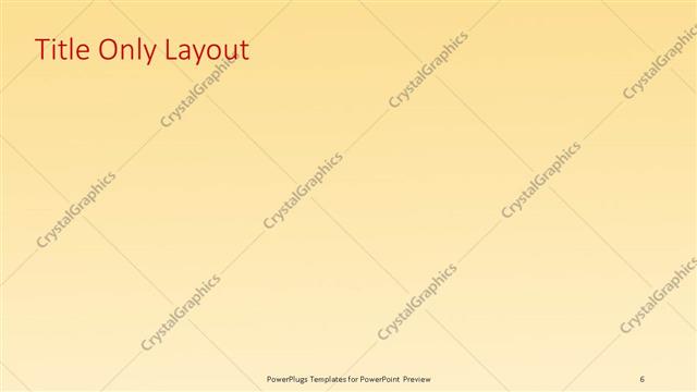 Title Only presentation slide layout