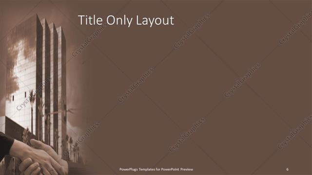 Title Only presentation slide layout