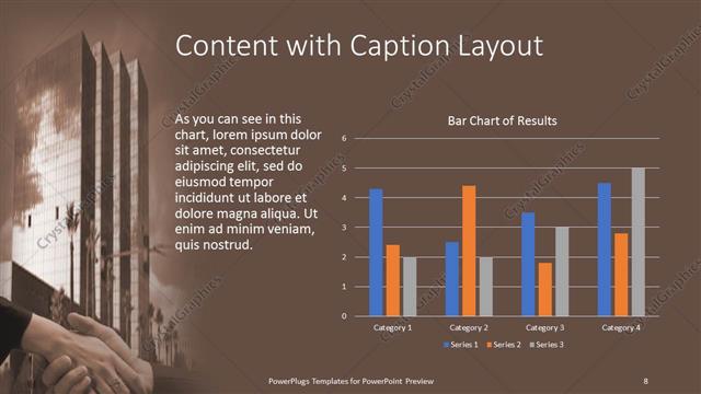 Content with Caption presentation slide layout