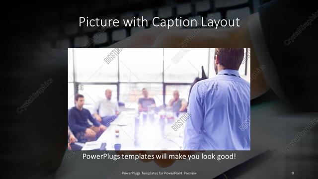 Picture with Caption presentation slide layout