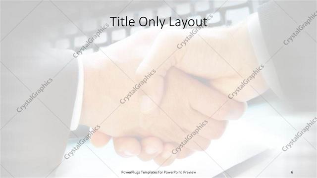 Title Only presentation slide layout