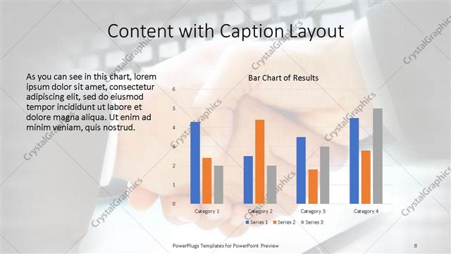 Content with Caption presentation slide layout