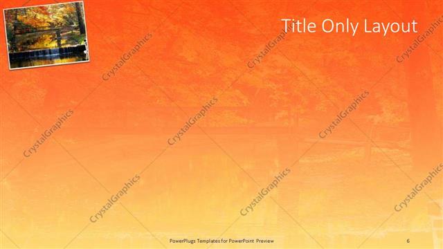 Title Only presentation slide layout