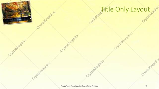 Title Only presentation slide layout