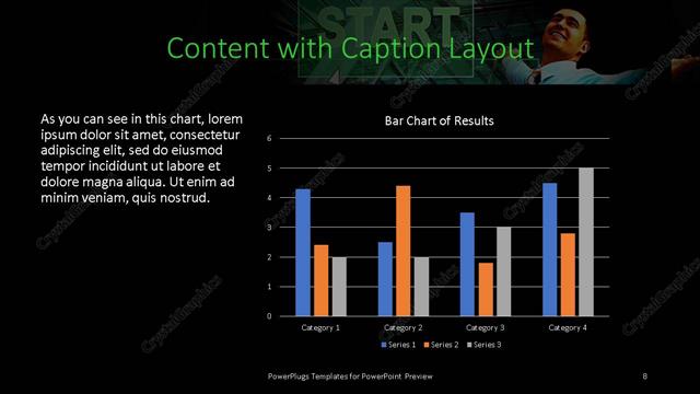 Content with Caption presentation slide layout