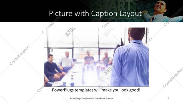 Picture with Caption presentation slide layout