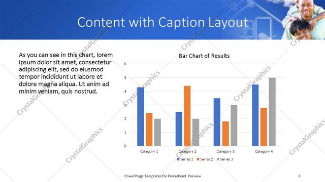 Content with Caption presentation slide layout