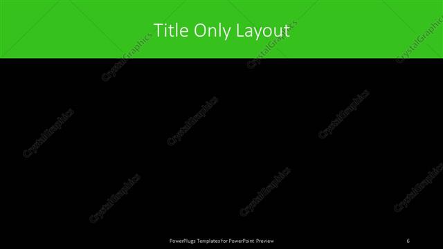 Title Only presentation slide layout