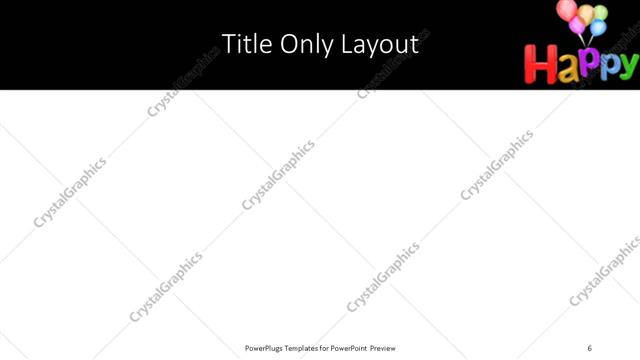 Title Only presentation slide layout