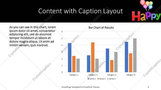 Content with Caption presentation slide layout