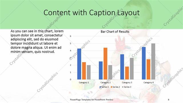 Content with Caption presentation slide layout