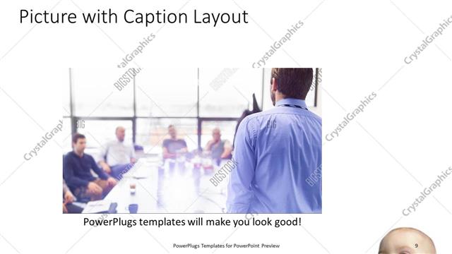 Picture with Caption presentation slide layout