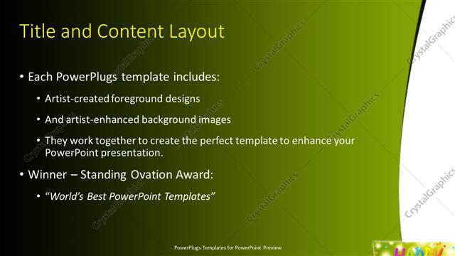 Title and Content presentation slide layout