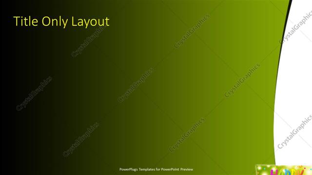 Title Only presentation slide layout