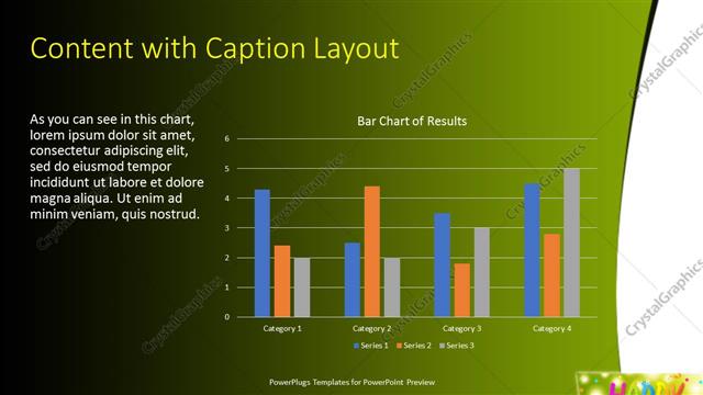 Content with Caption presentation slide layout