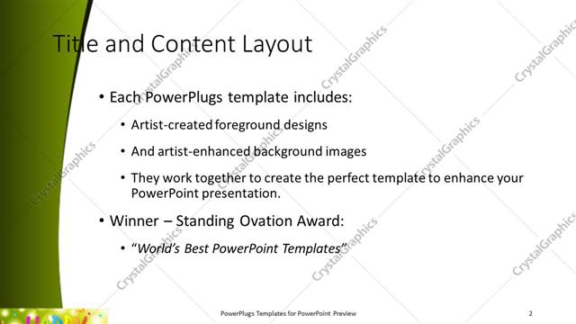 Title and Content presentation slide layout