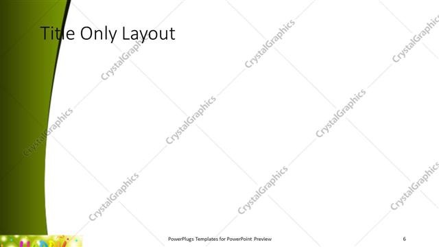 Title Only presentation slide layout