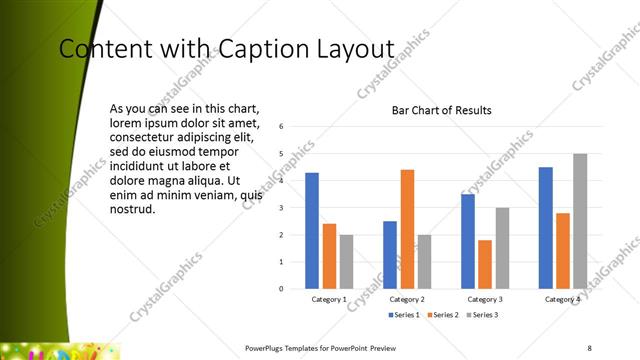 Content with Caption presentation slide layout