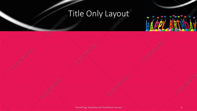 Title Only presentation slide layout