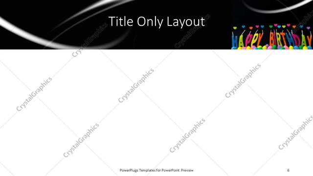 Title Only presentation slide layout