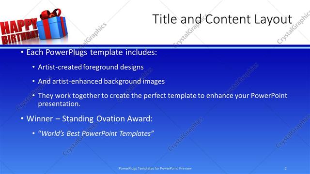 Title and Content presentation slide layout