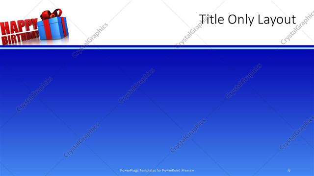 Title Only presentation slide layout
