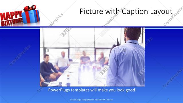 Picture with Caption presentation slide layout