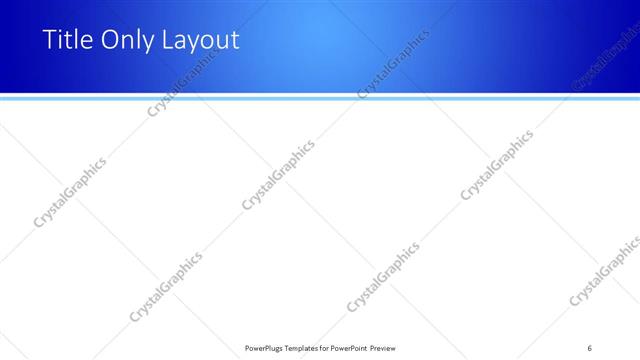 Title Only presentation slide layout